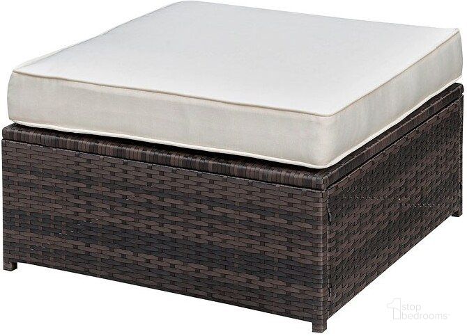 The appearance of Ilona Outdoor Ottoman designed by Furniture of America in the modern / contemporary interior design. This two-tone color piece of furniture  was selected by 1StopBedrooms from Ilona Collection to add a touch of cosiness and style into your home. Sku: CM-OS2136-E. Material: Aluminum. Product Type: Outdoor Ottoman.