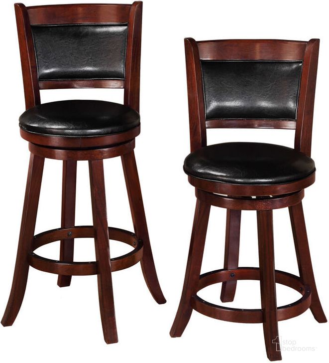 The appearance of 2 Crown Mark Cecil Swivel Bar Stools designed by Crown Mark in the traditional interior design. This brown piece of furniture  was selected by 1StopBedrooms from Cecil Collection to add a touch of cosiness and style into your home. Sku: 2998C-29. Product Type: Barstool.