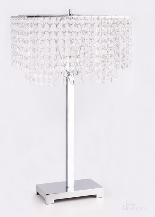 The appearance of Crown Mark 27.5 Height Table Lamp designed by Crown Mark in the glam interior design. This white piece of furniture  was selected by 1StopBedrooms from Lamp Collection to add a touch of cosiness and style into your home. Sku: 6215T-SV-1. Product Type: Table Lamp.