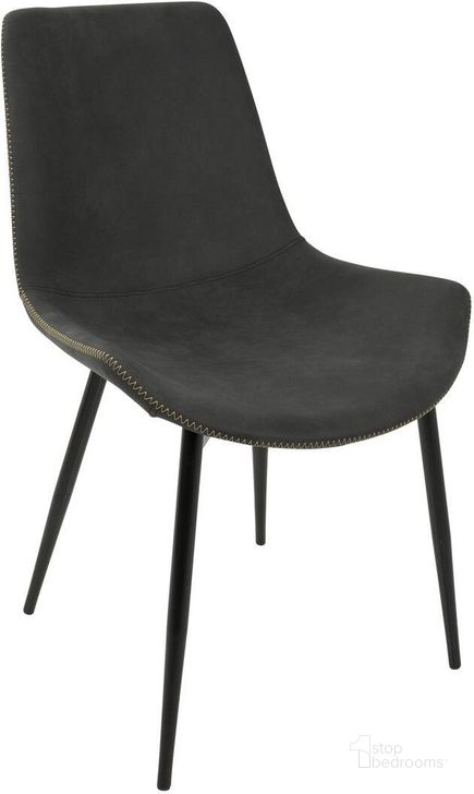 The appearance of Duke Black And Gray Dining Chair Set of 2 designed by Lumisource in the modern / contemporary interior design. This gray piece of furniture  was selected by 1StopBedrooms from Duke Collection to add a touch of cosiness and style into your home. Sku: DC-DUKZ BK+GY2. Material: Metal. Product Type: Dining Chair. Image1