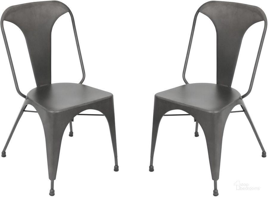 The appearance of Austin Gray Dining Chair Dining Chair Set of 2 designed by Lumisource in the transitional interior design. This gray piece of furniture  was selected by 1StopBedrooms from Austin Collection to add a touch of cosiness and style into your home. Sku: DC-TW-AU GY2. Material: Metal. Product Type: Dining Chair. Image1