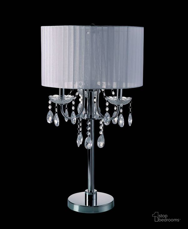 The appearance of Furniture of America Jada White Table Lamp designed by Furniture of America in the traditional interior design. This white piece of furniture  was selected by 1StopBedrooms from Jada Collection to add a touch of cosiness and style into your home. Sku: L76733WH-T. Material: Metal. Product Type: Table Lamp.