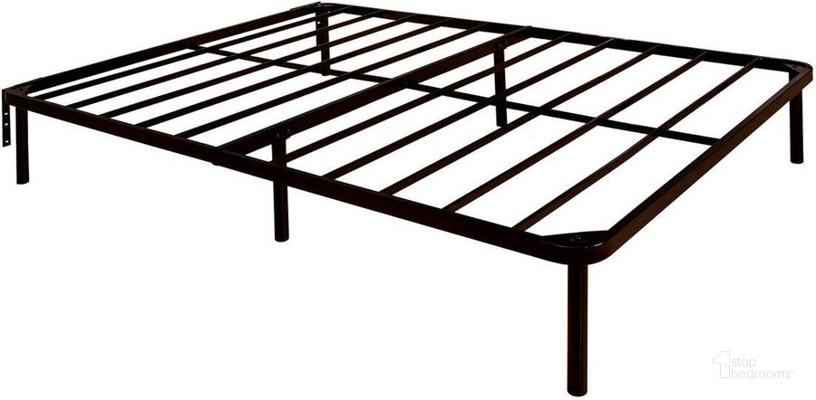 The appearance of Furniture of America Framos Black Full Metal Frame designed by Furniture of America in the industrial interior design. This black piece of furniture  was selected by 1StopBedrooms from Framos Collection to add a touch of cosiness and style into your home. Sku: MT-FRM40F. Material: Metal. Product Type: Bed Frame. Bed Size: Full.