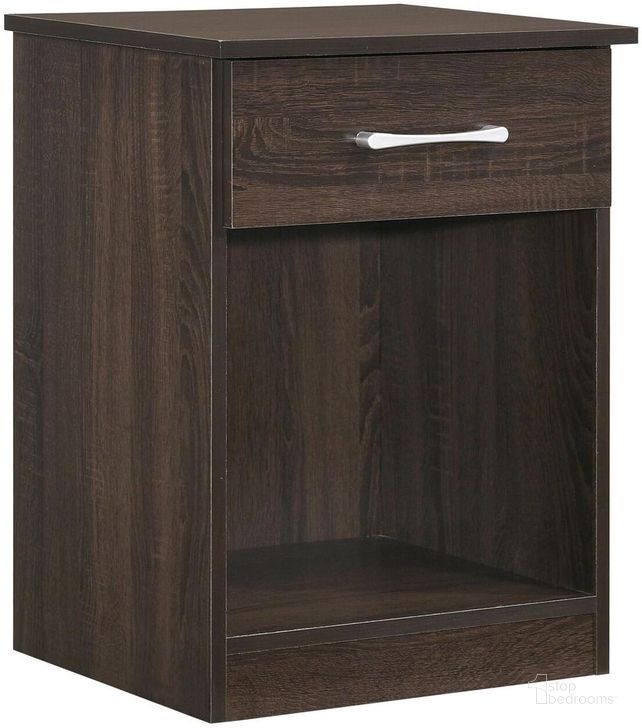 The appearance of Glory Furniture Lindsey Nightstand Wenge designed by Glory in the modern / contemporary interior design. This wenge piece of furniture  was selected by 1StopBedrooms from Lindsey Collection to add a touch of cosiness and style into your home. Sku: G0044-N-NIGHTSTAND. Material: Wood. Product Type: Nightstand. Image1