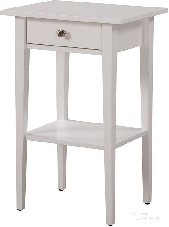 The appearance of Glory Furniture Dalton Nightstand, White designed by Glory in the transitional interior design. This white piece of furniture  was selected by 1StopBedrooms from Dalton Collection to add a touch of cosiness and style into your home. Sku: G051-N-Nightstand. Material: Wood. Product Type: Nightstand.