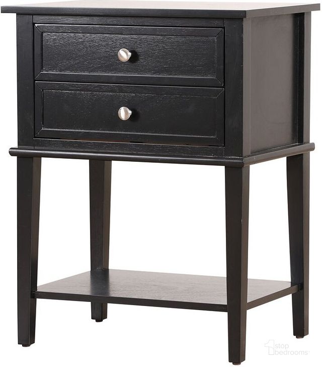 The appearance of Glory Furniture Newton Nightstand, Black designed by Glory in the transitional interior design. This black piece of furniture  was selected by 1StopBedrooms from Newton Collection to add a touch of cosiness and style into your home. Sku: G064-N-Nightstand. Material: Wood. Product Type: Nightstand.