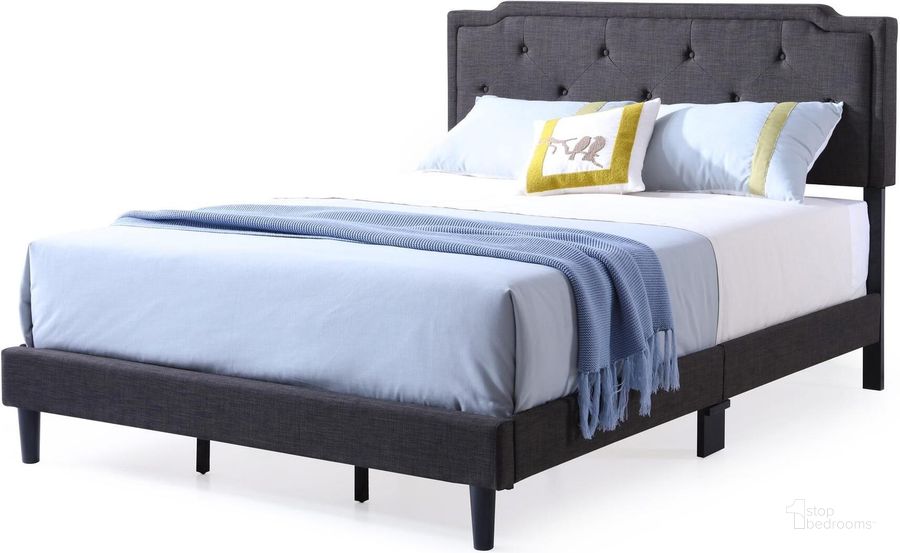 The appearance of Glory Furniture StarLight King Size Bed Ash Black Fabric designed by Glory in the modern / contemporary interior design. This ash black piece of furniture  was selected by 1StopBedrooms from Starlight Collection to add a touch of cosiness and style into your home. Sku: G1106-KB-UP-King Bed. Bed Type: Panel Bed. Material: Wood. Product Type: Panel Bed. Bed Size: King. Image1