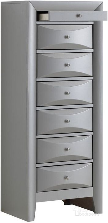 The appearance of G1503 Drawer Lingerie Chest designed by Glory in the transitional interior design. This silver gray piece of furniture  was selected by 1StopBedrooms from G15 Collection to add a touch of cosiness and style into your home. Sku: G1503-LC-7 Drawer Lingerie Chest. Material: Wood. Product Type: Chest.