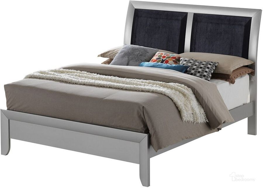 The appearance of G1503A Low Profile Bed (King) designed by Glory in the transitional interior design. This silver gray piece of furniture  was selected by 1StopBedrooms from G15 Collection to add a touch of cosiness and style into your home. Sku: G1503A-KB-King  Bed  Headboard;G1503A-KB-King Bed  Footboard;G1503A-KB-King Bed  Rails. Bed Type: Panel Bed. Material: Wood. Product Type: Panel Bed. Bed Size: King.