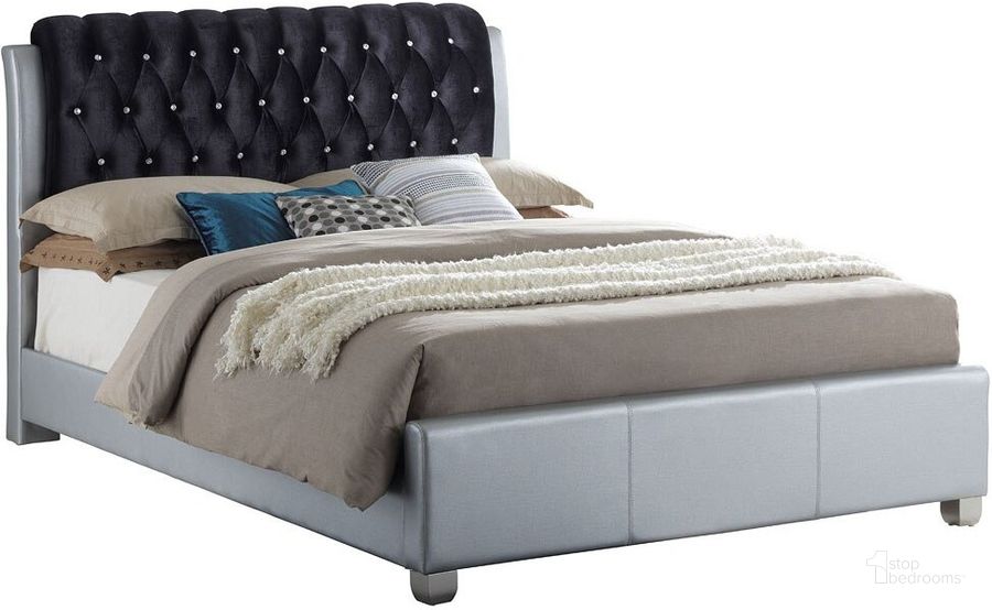 The appearance of G1503C Upholstered Bed (King) designed by Glory in the transitional interior design. This gray piece of furniture  was selected by 1StopBedrooms from G15 Collection to add a touch of cosiness and style into your home. Sku: G1503C-KB-UP-King Bed  Headboard & Footboard & Rails. Bed Type: Panel Bed. Material: Wood. Product Type: Panel Bed. Bed Size: King.