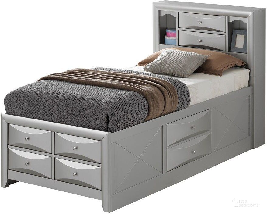 The appearance of G1503G Bookcase Storage Bed (Full) designed by Glory in the transitional interior design. This silver gray piece of furniture  was selected by 1StopBedrooms from G15 Collection to add a touch of cosiness and style into your home. Sku: G1503G-FSB3-Full STGE Bed HDBD;G1503G-FSB3-Full STGE Bed FTBD;G1503G-FSB3-Full STGE Bed Rails;G1503G-FSB3-Full STGE Bed Drawers for Rails;G1503G-FSB3-Full STGE Bed Drawers for FTBD;G1503G-FSB3-Full STGE Bed Drawers for FTBD. Bed Type: Storage Bed. Material: Wood. Product Type: Storage Bed. Bed Size: Full.