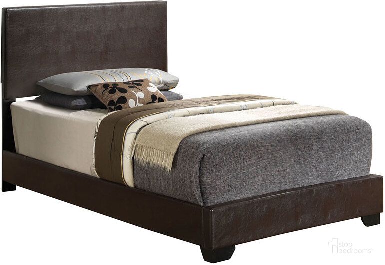 The appearance of G1800 Youth Upholstered Bed (Twin) designed by Glory in the modern / contemporary interior design. This cappuccino piece of furniture  was selected by 1StopBedrooms from G1800 Collection to add a touch of cosiness and style into your home. Sku: G1800-TB-UP;G0001-T. Bed Type: Panel Bed. Product Type: Panel Bed. Bed Size: Twin.