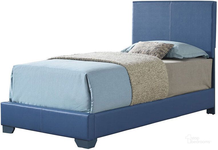The appearance of G1835 Youth Upholstered Bed (Twin) designed by Glory in the modern / contemporary interior design. This blue piece of furniture  was selected by 1StopBedrooms from G1835 Collection to add a touch of cosiness and style into your home. Sku: G1835-TB-UP;G0001-T. Bed Type: Platform Bed. Product Type: Platform Bed. Bed Size: Twin.