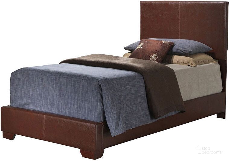 The appearance of G1855 Youth Upholstered Bed (Twin) designed by Glory in the modern / contemporary interior design. This brown piece of furniture  was selected by 1StopBedrooms from G1855 Collection to add a touch of cosiness and style into your home. Sku: G1855-TB-UP;G0001-T. Bed Type: Platform Bed. Product Type: Platform Bed. Bed Size: Twin.