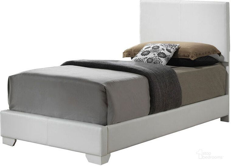 The appearance of G1890 Youth Upholstered Bed (Twin) designed by Glory in the modern / contemporary interior design. This white piece of furniture  was selected by 1StopBedrooms from G1890 Collection to add a touch of cosiness and style into your home. Sku: G1890-TB-UP;G0001-T. Bed Type: Panel Bed. Product Type: Panel Bed. Bed Size: Twin.