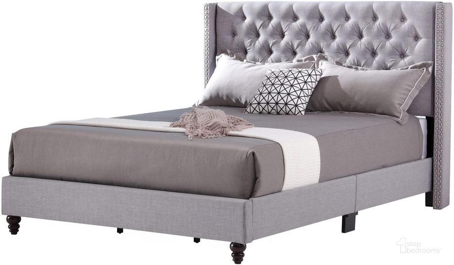 The appearance of Glory Furniture Victa King Size Bed Light Grey Twill designed by Glory in the modern / contemporary interior design. This light grey piece of furniture  was selected by 1StopBedrooms from Victa Collection to add a touch of cosiness and style into your home. Sku: G1904-KB-UP-King Bed. Bed Type: Panel Bed. Material: Wood. Product Type: Panel Bed. Bed Size: King. Image1