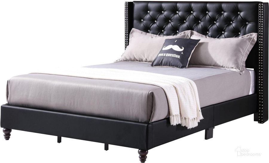 The appearance of Glory Furniture Victa King Size Bed Black designed by Glory in the modern / contemporary interior design. This black piece of furniture  was selected by 1StopBedrooms from Victa Collection to add a touch of cosiness and style into your home. Sku: G1919-KB-UP-King Bed. Bed Type: Panel Bed. Material: Wood. Product Type: Panel Bed. Bed Size: King. Image1