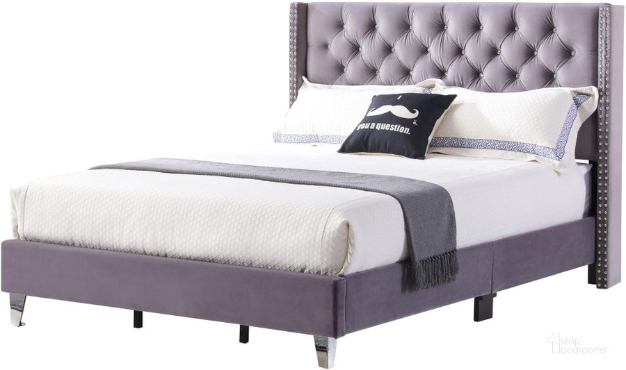 The appearance of Glory Furniture Victa King Size Bed G1920KBUP Grey designed by Glory in the modern / contemporary interior design. This grey piece of furniture  was selected by 1StopBedrooms from Victa Collection to add a touch of cosiness and style into your home. Sku: G1920-KB-UP-King Bed. Bed Type: Panel Bed. Material: Wood. Product Type: Panel Bed. Bed Size: King. Image1