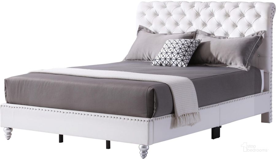 The appearance of Glory Furniture Fabiane King Size Bed White designed by Glory in the modern / contemporary interior design. This white piece of furniture  was selected by 1StopBedrooms from Fabiane Collection to add a touch of cosiness and style into your home. Sku: G1938-KB-UP-King Bed. Bed Type: Panel Bed. Material: Wood. Product Type: Panel Bed. Bed Size: King. Image1