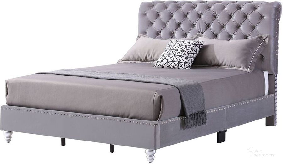 The appearance of G1940 Smoke Gray Upholstered Bed (Full) designed by Glory in the transitional interior design. This smoke gray piece of furniture  was selected by 1StopBedrooms from G19 Collection to add a touch of cosiness and style into your home. Sku: G1940-FB-UP-Full Bed. Bed Type: Panel Bed. Material: Faux Leather. Product Type: Panel Bed. Bed Size: Full. Image1