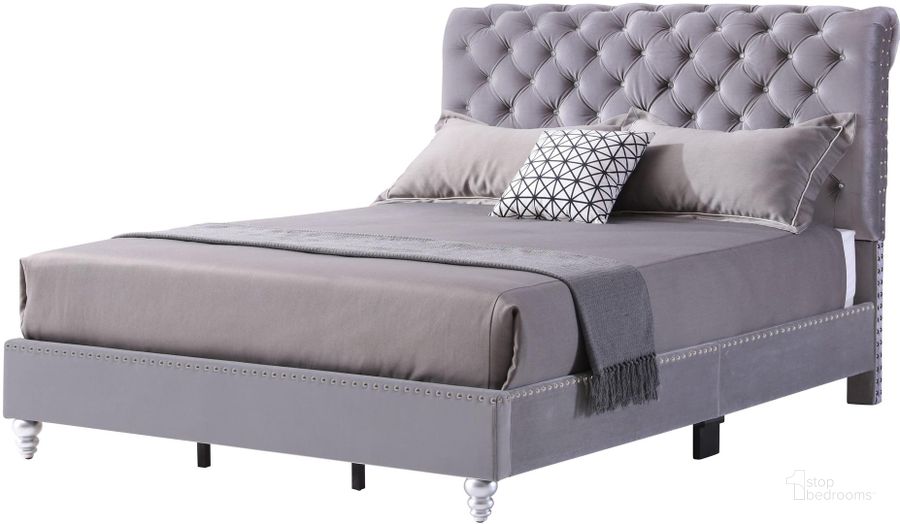 The appearance of Glory Furniture Fabiane King Size Bed Smoke Grey designed by Glory in the modern / contemporary interior design. This smoke piece of furniture  was selected by 1StopBedrooms from Fabiane Collection to add a touch of cosiness and style into your home. Sku: G1940-KB-UP-King Bed. Bed Type: Panel Bed. Material: Wood. Product Type: Panel Bed. Bed Size: King. Image1