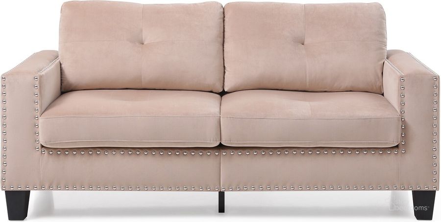 The appearance of Nailer Sofa (Beige) designed by Glory in the transitional interior design. This beige piece of furniture  was selected by 1StopBedrooms from Nailer Collection to add a touch of cosiness and style into your home. Sku: G314A-S-Sofa. Material: Fabric. Product Type: Sofa. Image1