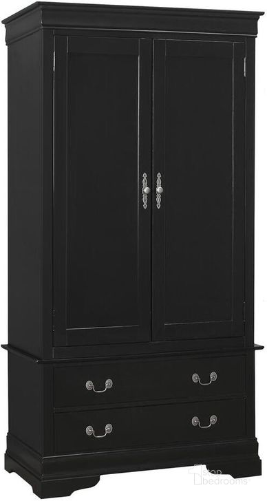 The appearance of Glory Furniture G3150A designed by Glory in the modern / contemporary interior design. This black piece of furniture  was selected by 1StopBedrooms from G3150 Collection to add a touch of cosiness and style into your home. Sku: G3150-A-Armoire Top;G3150-A-Armoire Base. Material: Wood. Product Type: Armoire.