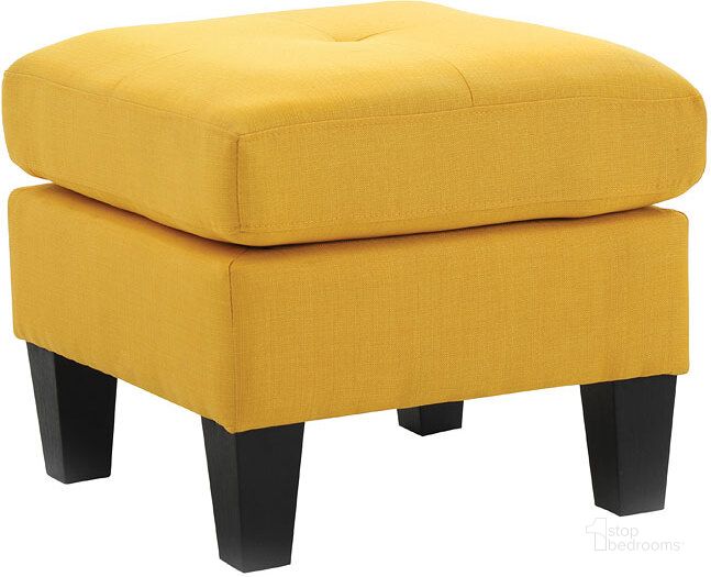 The appearance of G470 Ottoman (Yellow) designed by Glory in the modern / contemporary interior design. This yellow piece of furniture  was selected by 1StopBedrooms from G470 Collection to add a touch of cosiness and style into your home. Sku: G470-O-Ottoman. Material: Fabric. Product Type: Ottoman.