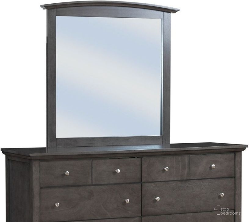 The appearance of G5405 Arched Dresser Mirror designed by Glory in the modern / contemporary interior design. This gray piece of furniture  was selected by 1StopBedrooms from G54 Collection to add a touch of cosiness and style into your home. Sku: G5405-M-Arched Dresser Mirror. Material: Wood. Product Type: Dresser Mirror.