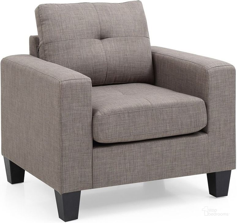 The appearance of Newbury Chair (Gray) designed by Glory in the modern / contemporary interior design. This gray piece of furniture  was selected by 1StopBedrooms from Newbury Collection to add a touch of cosiness and style into your home. Sku: G579A-C-Newbury Club Chair. Material: Fabric. Product Type: Living Room Chair. Image1