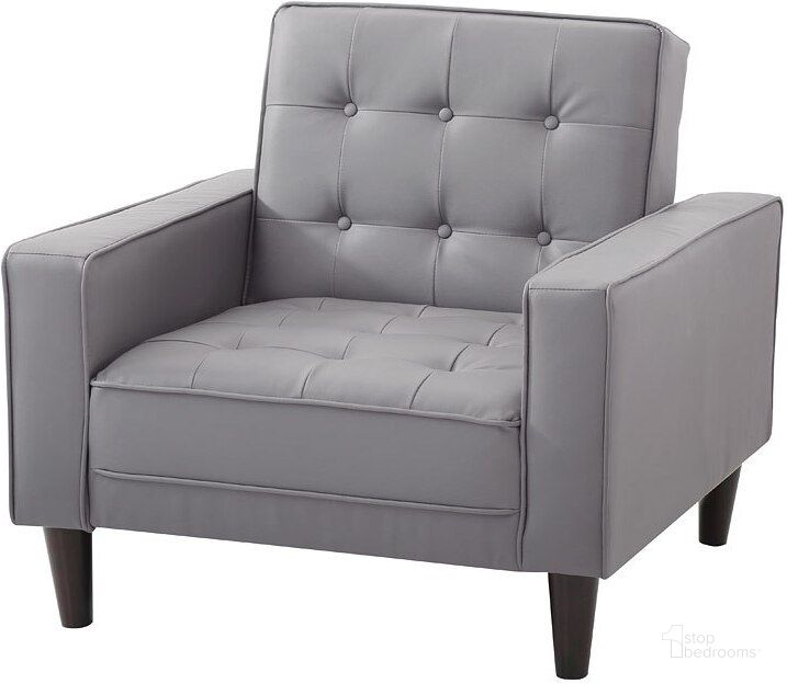 The appearance of G832A Chair Bed (Gray) designed by Glory in the transitional interior design. This gray piece of furniture  was selected by 1StopBedrooms from G83 Collection to add a touch of cosiness and style into your home. Sku: G832A-C-Chair Bed Base;G832A-C-Chair Bed Arms. Material: Faux Leather. Product Type: Living Room Chair. Image1