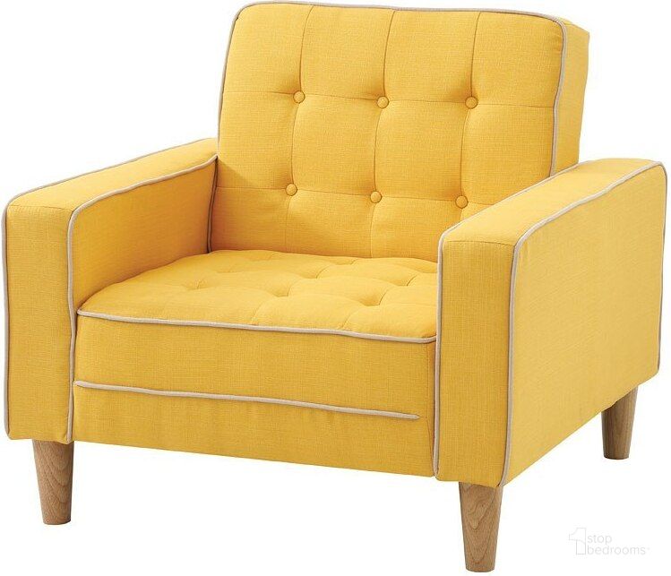 The appearance of G834A Chair Bed (Yellow) designed by Glory in the transitional interior design. This yellow piece of furniture  was selected by 1StopBedrooms from G83 Collection to add a touch of cosiness and style into your home. Sku: G834A-C-Chair Bed Base;G834A-C-Chair Bed Arms. Material: Fabric. Product Type: Living Room Chair. Image1