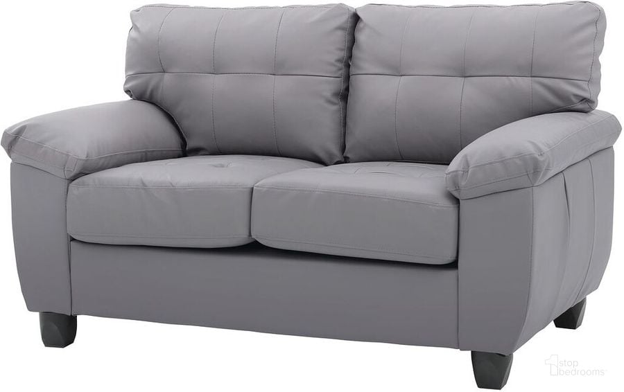 The appearance of G912A Loveseat (Gray) designed by Glory in the modern / contemporary interior design. This gray piece of furniture  was selected by 1StopBedrooms from G91 Collection to add a touch of cosiness and style into your home. Sku: G912A-L-BASE, BACK FRAME, CUSHION PILLOW, BACK PILLOW, HARDWARE, LEG;G912A-L-ARM. Material: Faux Leather. Product Type: Loveseat. Image1