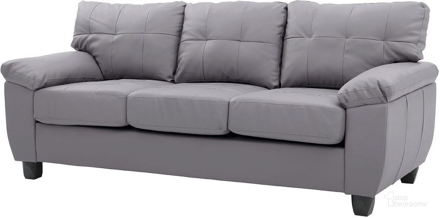 The appearance of G912A Sofa (Gray) designed by Glory in the modern / contemporary interior design. This gray piece of furniture  was selected by 1StopBedrooms from G91 Collection to add a touch of cosiness and style into your home. Sku: G912A-S-BASE, CUSHION SEAT, BACK PILLOW, HARDWARE, LEG;G912A-S-ARM, BACK FRAME. Material: Faux Leather. Product Type: Sofa. Image1