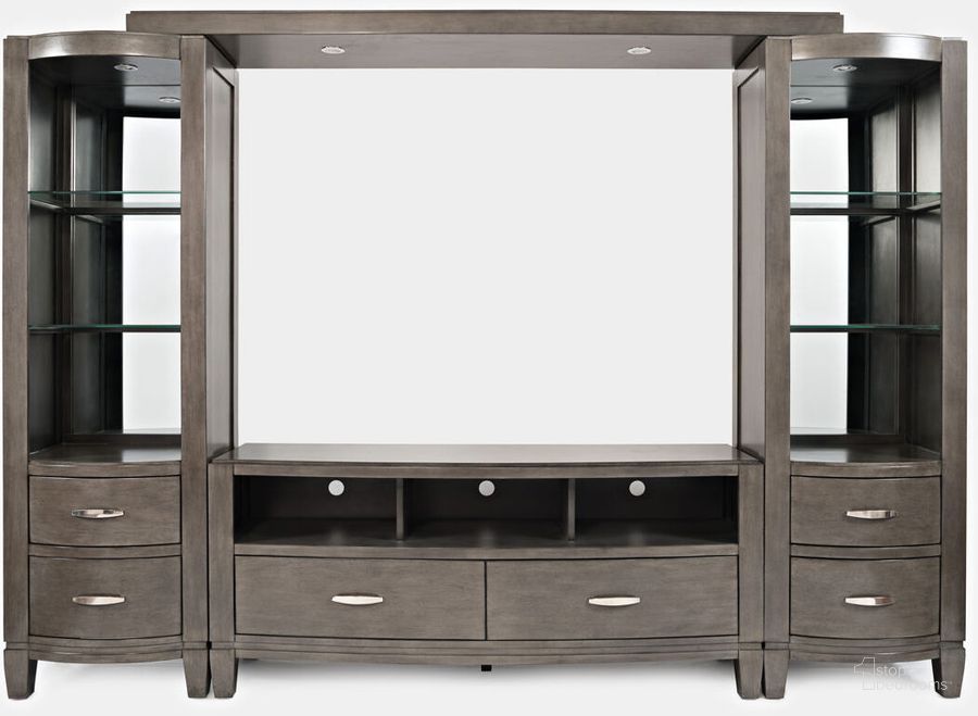 The appearance of Jofran Furniture Scarsdale Entertainment Wall with 60 Inch Media Chest designed by Jofran in the modern / contemporary interior design. This brown piece of furniture  was selected by 1StopBedrooms from Scarsdale Collection to add a touch of cosiness and style into your home. Sku: 1832-226078KT. Material: Wood. Product Type: Media Chest.