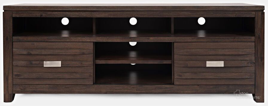 The appearance of Jofran Furniture Altamonte Brushed Walnut 70 Inch Console designed by Jofran in the modern / contemporary interior design. This walnut piece of furniture  was selected by 1StopBedrooms from Altamonte Collection to add a touch of cosiness and style into your home. Sku: 1856-70. Material: Wood. Product Type: Media Console.