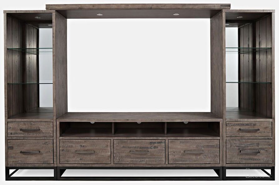 The appearance of Jofran Furniture East Hampton Distressed Entertainment Wall designed by Jofran in the modern / contemporary interior design. This distressed piece of furniture  was selected by 1StopBedrooms from East Hampton Collection to add a touch of cosiness and style into your home. Sku: 1862-227870KT. Material: Wood. Product Type: Entertainment Wall.