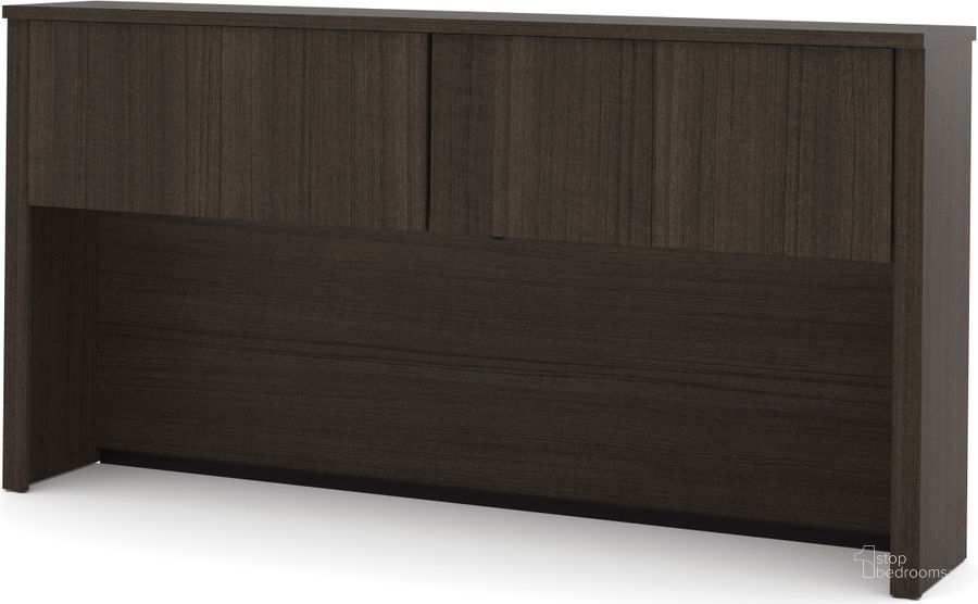 The appearance of Embassy Hutch For 71" Credenza In Dark Chocolate designed by Bestar in the modern / contemporary interior design. This dark chocolate piece of furniture  was selected by 1StopBedrooms from Embassy Collection to add a touch of cosiness and style into your home. Sku: 60521-1179. Material: Wood. Product Type: Credenza. Image1