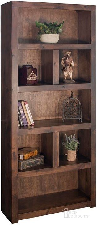 The appearance of Sausalito 80 Inch Bookcase designed by Legends Furniture in the transitional interior design. This dark color piece of furniture  was selected by 1StopBedrooms from Sausalito Collection to add a touch of cosiness and style into your home. Sku: SL6930.WKY. Material: Wood. Product Type: Bookcase.