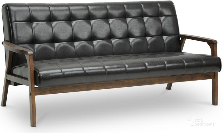 The appearance of Baxton Studio Mid-Century Masterpieces Sofa-Brown designed by Baxton Studio in the modern / contemporary interior design. This brown piece of furniture  was selected by 1StopBedrooms from Mid Century Collection to add a touch of cosiness and style into your home. Sku: TOGO SF-109-541. Material: Wood. Product Type: Sofa. Image1