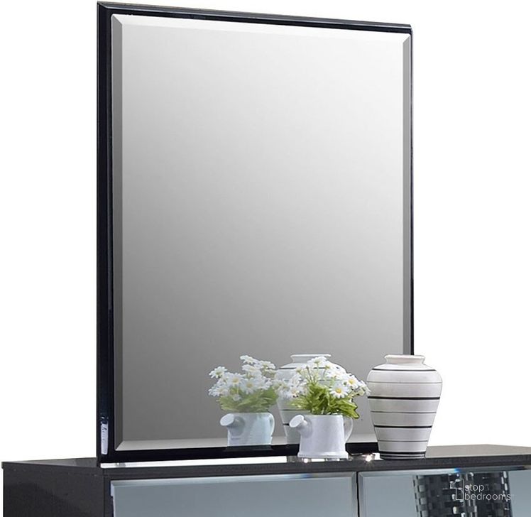 The appearance of Venice Mirror designed by Chintaly Imports in the modern / contemporary interior design. This gloss black piece of furniture  was selected by 1StopBedrooms from Venice Collection to add a touch of cosiness and style into your home. Sku: VENICE-MIR. Material: Glass. Product Type: Dresser Mirror. Image1