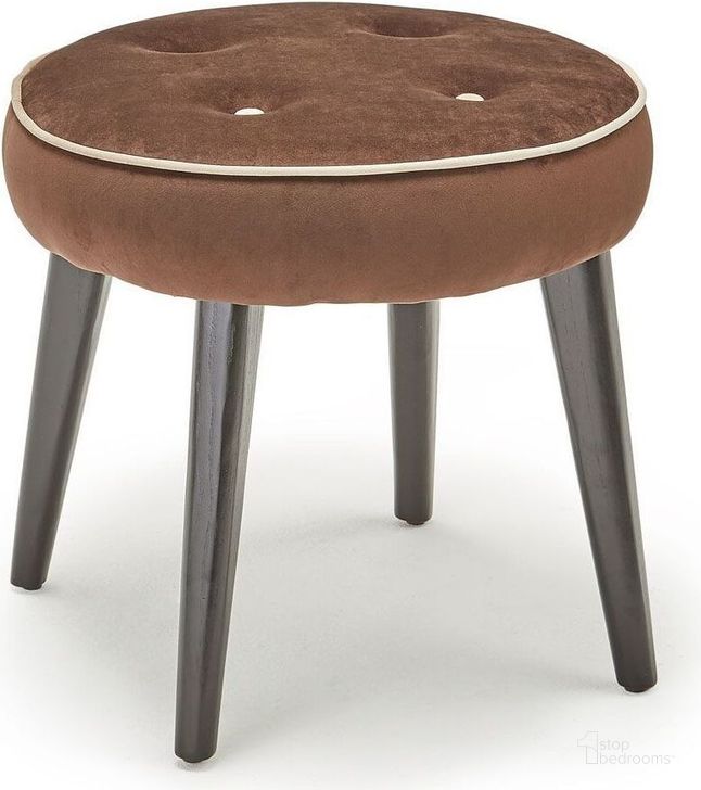 The appearance of A La Carte Espresso Ottoman designed by AICO in the modern / contemporary interior design. This brown piece of furniture  was selected by 1StopBedrooms from A La Carte Collection to add a touch of cosiness and style into your home. Sku: KIA-PALA875-MSH-43. Material: Wood. Product Type: Ottoman.
