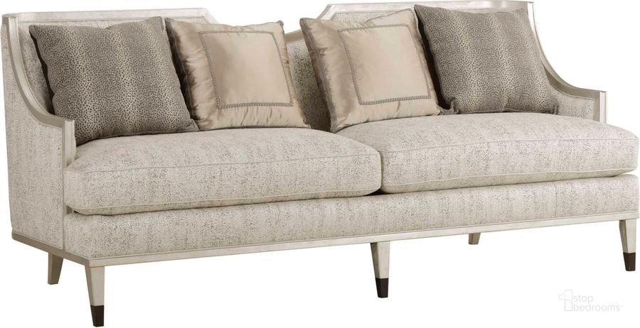 The appearance of A.R.T. Harper Bezel Sofa designed by A.R.T. in the transitional interior design. This bezel piece of furniture  was selected by 1StopBedrooms from Harper Collection to add a touch of cosiness and style into your home. Sku: 161501-7127AA. Product Type: Sofa. Material: Plywood. Image1