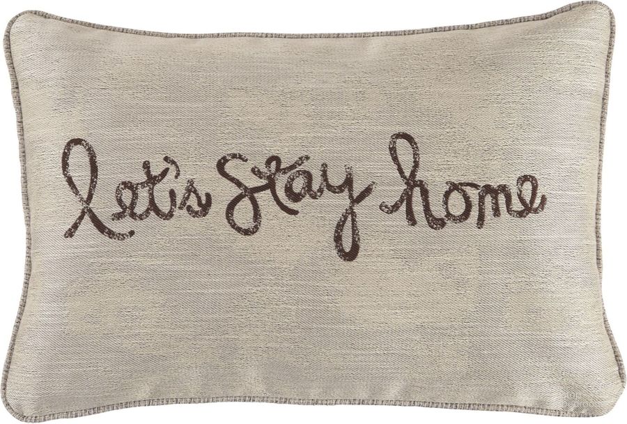 The appearance of Lets Stay Home Chocolate Pillow Set of 4 designed by Signature Design by Ashley in the transitional interior design. This chocolate piece of furniture  was selected by 1StopBedrooms from Lets Stay Home Collection to add a touch of cosiness and style into your home. Sku: A1000554. Material: Fabric. Product Type: Pillow. Image1