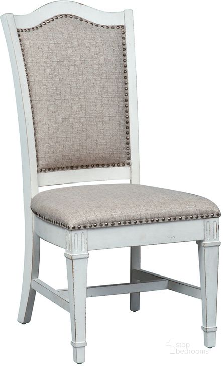 The appearance of Abbey Park Antique White Side Chair set of 2 designed by Liberty in the traditional interior design. This white piece of furniture  was selected by 1StopBedrooms from Abbey Park Collection to add a touch of cosiness and style into your home. Sku: 520-C6501S. Product Type: Side Chair. Material: Rubberwood. Image1