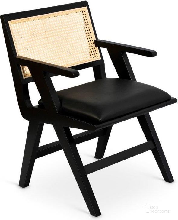 The appearance of Abby Black Arm Chair designed by Meridian in the transitional interior design. This black piece of furniture  was selected by 1StopBedrooms from Abby Collection to add a touch of cosiness and style into your home. Sku: 897Black-AC. Material: Wood. Product Type: Arm Chair. Image1