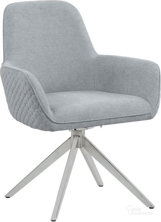 The appearance of Abby Grey Dining Chair designed by Coaster in the modern / contemporary interior design. This gray piece of furniture  was selected by 1StopBedrooms from Abby Collection to add a touch of cosiness and style into your home. Sku: 110322. Material: Wood. Product Type: Dining Chair. Image1