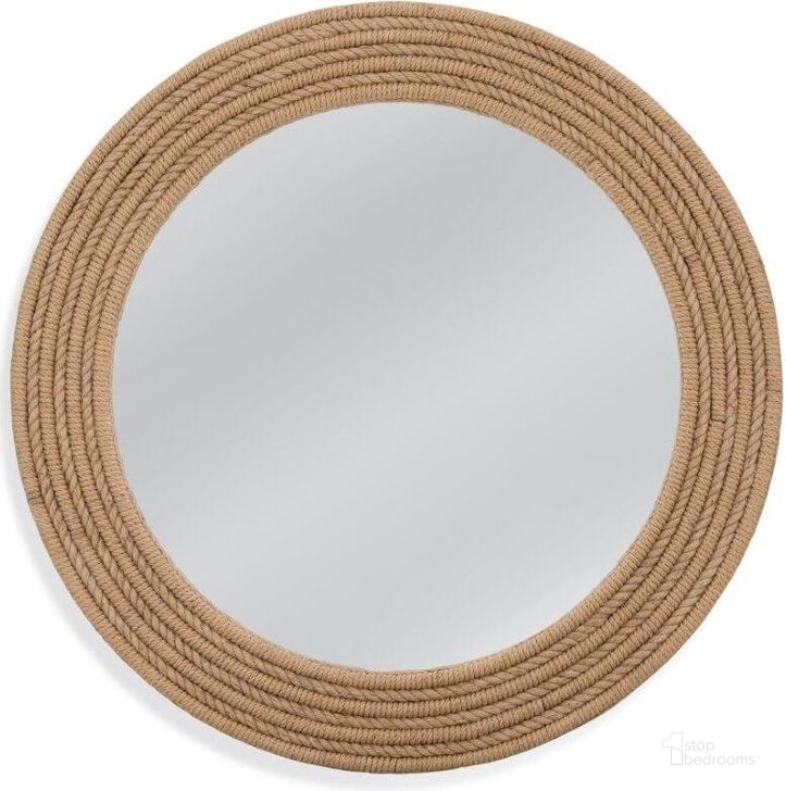 The appearance of Above Jute Wall Mirror designed by Bassett Mirror Company in the coastal interior design. This jute piece of furniture  was selected by 1StopBedrooms from Above Collection to add a touch of cosiness and style into your home. Sku: M4708BEC. Product Type: Wall Mirror. Material: Rope.