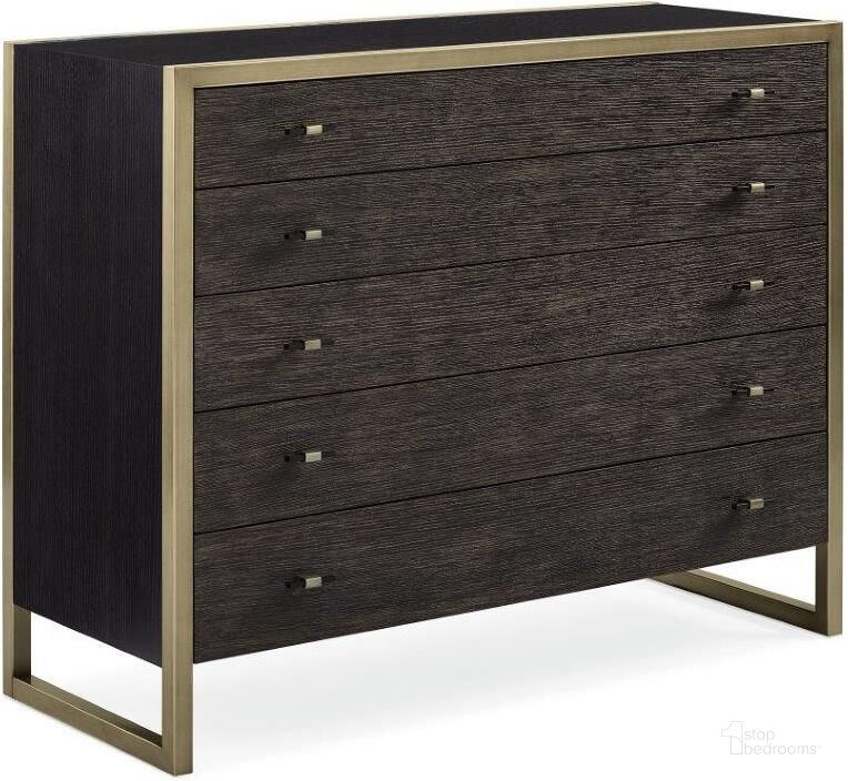 The appearance of Abrax Brown and Gold Dresser 0qd24377181 designed by FineForm in the modern / contemporary interior design. This brown and gold piece of furniture  was selected by 1StopBedrooms from Abrax Collection to add a touch of cosiness and style into your home. Sku: M113-019-051. Material: Wood. Product Type: Dresser. Image1