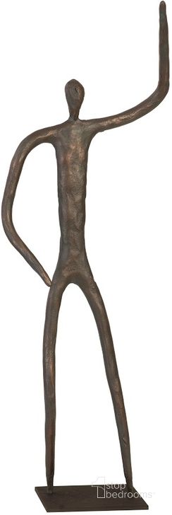 The appearance of Abstract Figure On Metal Base In Bronze TH96035 designed by Phillips Collection in the modern / contemporary interior design. This bronze piece of furniture  was selected by 1StopBedrooms from Abstract Collection to add a touch of cosiness and style into your home. Sku: TH96035. Material: Metal. Product Type: Sculpture.